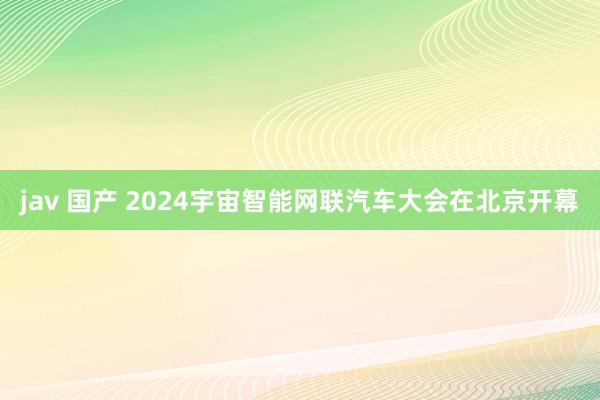 jav 国产 2024宇宙智能网联汽车大会在北京开幕