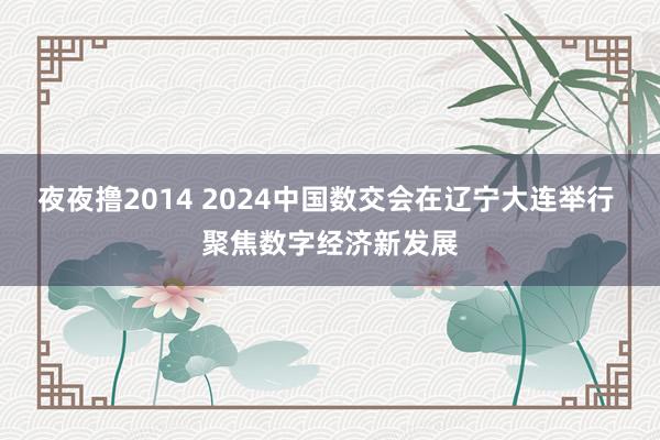 夜夜撸2014 2024中国数交会在辽宁大连举行 聚焦数字经济新发展